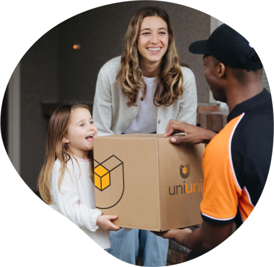 UniUni • UniUni Driver Delivering a Package UniUni • UniUni Driver Delivering a Package
